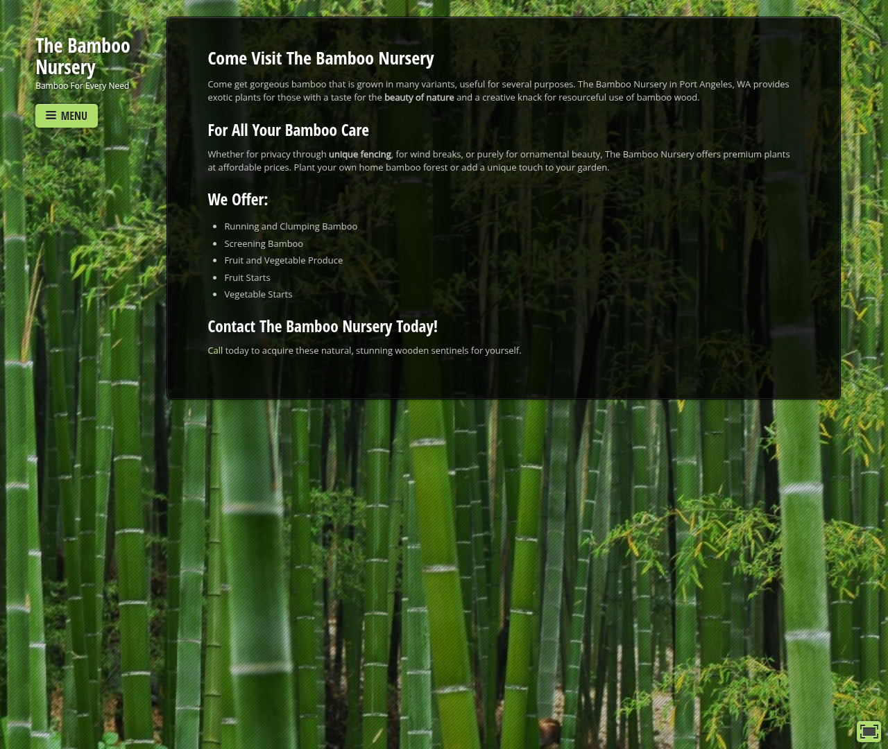 The Bamboo Nursery